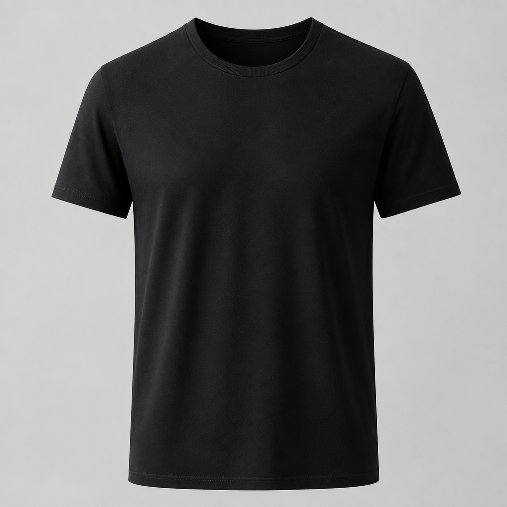 Classic Black Cotton Tee